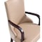 Manhattan Comfort Shubert Faux Leather and Velvet Dining Armchair in Tan DC055AR-TN - alternate 5
